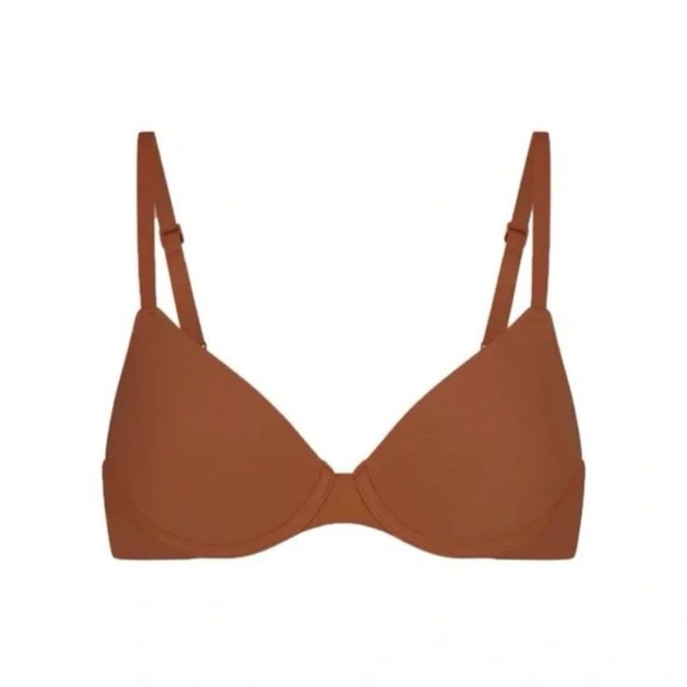 Skims Fits Everybody Demi T-shirt Bra Bronze Size 44DDD